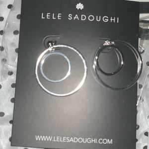 Silver earrings Lele Sadoughi